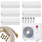 LG Multisplit Klimaanlage konfigurierbar 3x1,5+2x2,1kW Quick-Connect