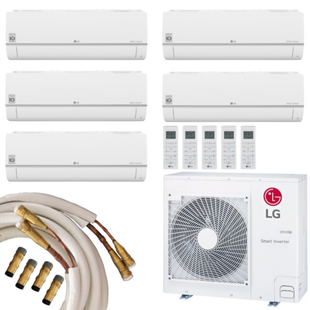 LG Multisplit Klimaanlage Wandgerät oder Deckenkassette 2x1,5+3x2,1kW Quick-Connect TEST