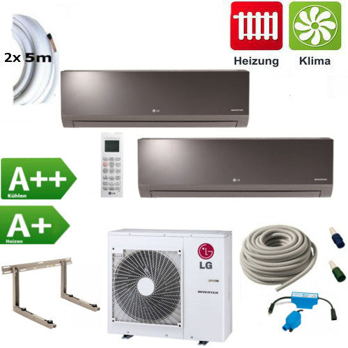 Klimaanlage Komplettset Multisplit LG Energy Wandgeräte 2x7,0kW 