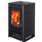 EuroTeplo Warmwasserkaminofen | Liso | gerades Blech | 8 kW