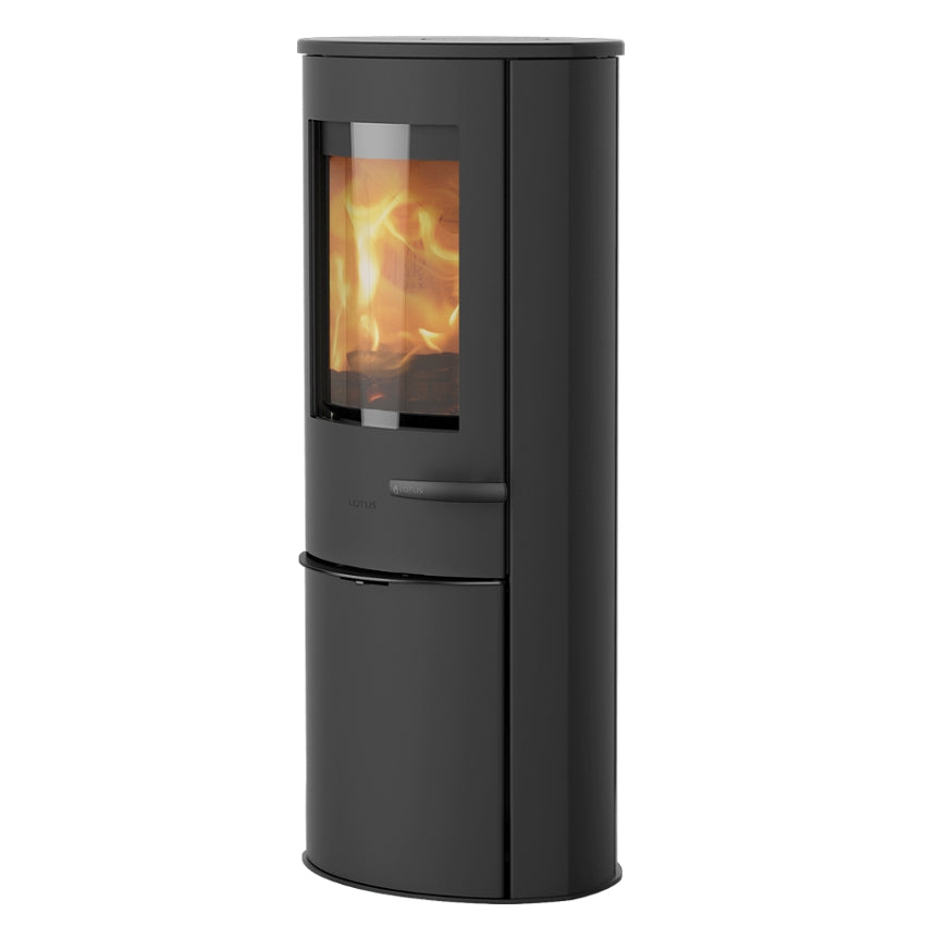 Lotus | Kaminofen Liva 6 | Stahlkorpus schwarz | 5 kW