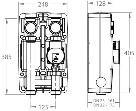 LK Armatur LK 861 Pumpengruppe Maßzeichnung