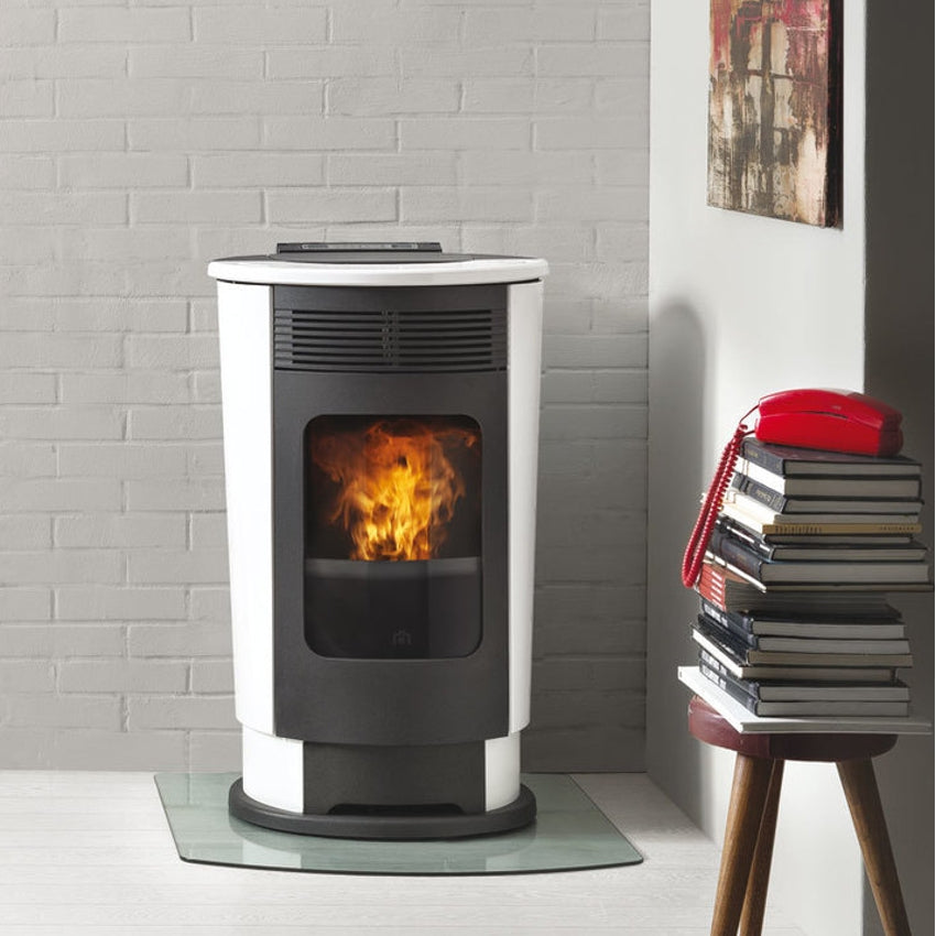 Edilkamin Pelletofen Logo | Keramik mit Fernbedienung | 9,1 kW