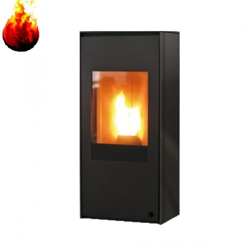 Pelletofen EdilKamin Lou Pelletkaminofen mit 8 kW Passivhaus 