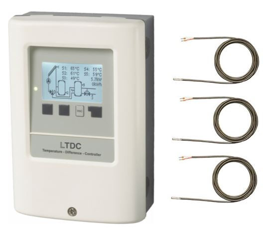 verbaute Solarreglung LTDC mit 3 Fühlern