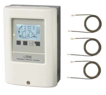 verbaute Solarreglung LTDC mit 3 Fühlern