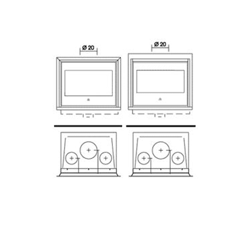 Edilkamin Holzofen Kamineinsatz | Luce Plus 54 | 9 kW