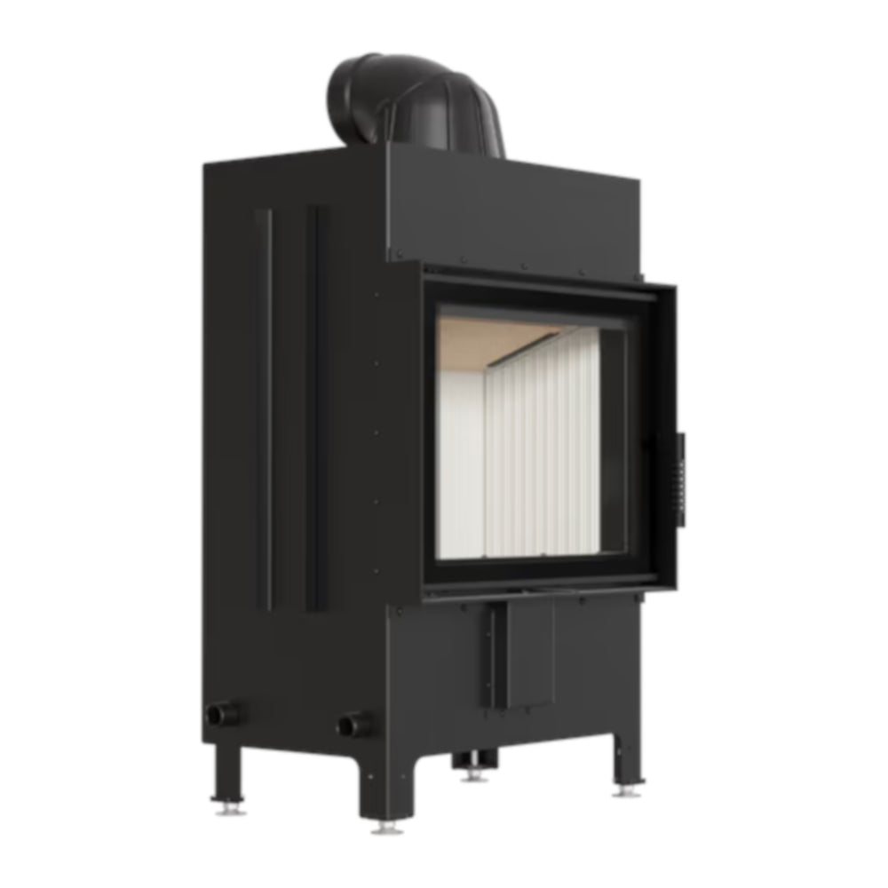 Kratki Kamineinsatz LUCY 12, front, weißer Brennraum | klimaworld.com