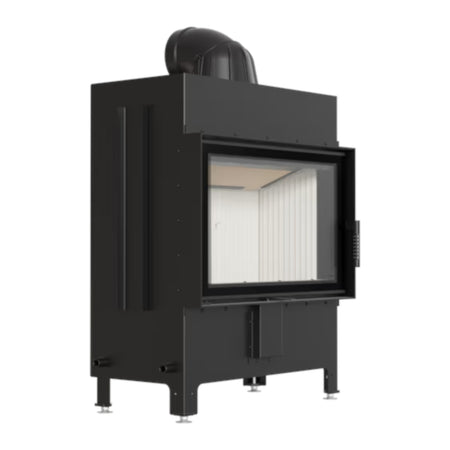 Kratki Kamineinsatz LUCY 14, Front, weißer Brennraum | klimaworld.com