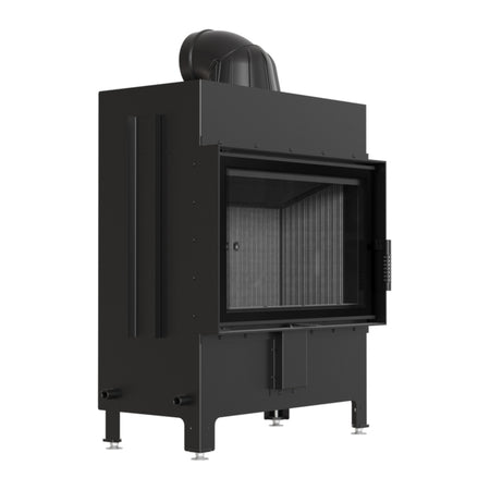 Kratki Kamineinsatz LUCY 14, Front, schwarzer Brennraum | klimaworld.com