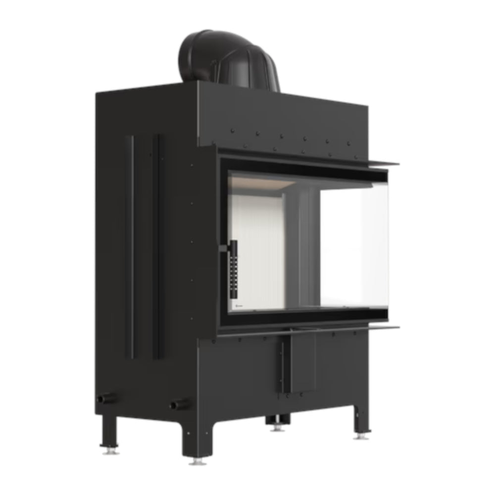 Kratki Kamineinsatz LUCY 14, Rechts, weißer Brennraum | klimaworld.com