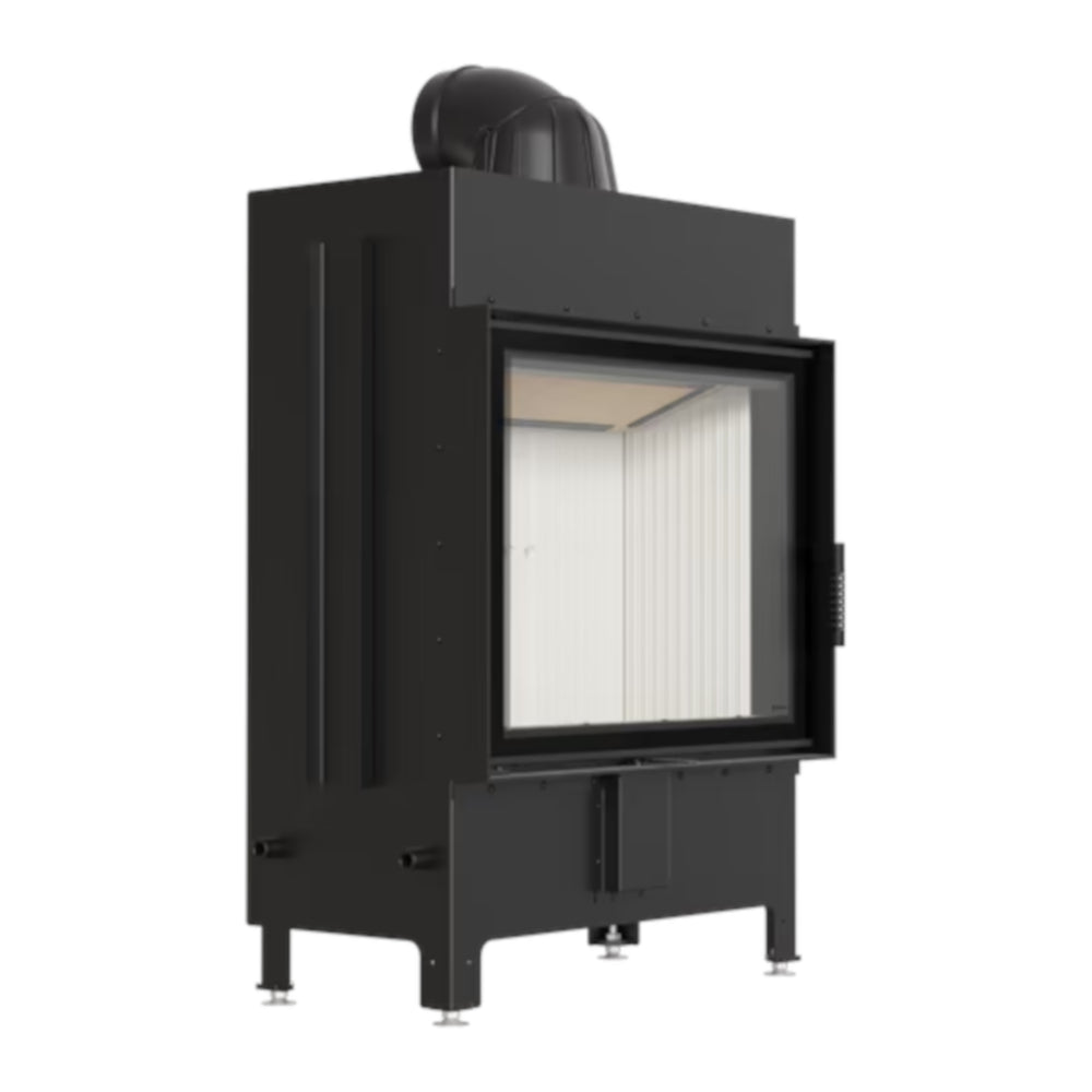 Kratki Kamineinsatz LUCY 15, Front, weißer Brennraum | klimaworld.com