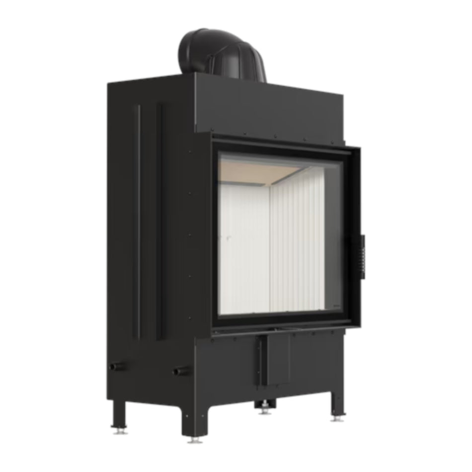 Kratki Kamineinsatz LUCY 15, Front, weißer Brennraum | klimaworld.com