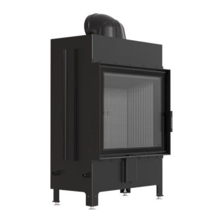 Kratki Kamineinsatz LUCY 15, Front, schwarzer Brennraum | klimaworld.com
