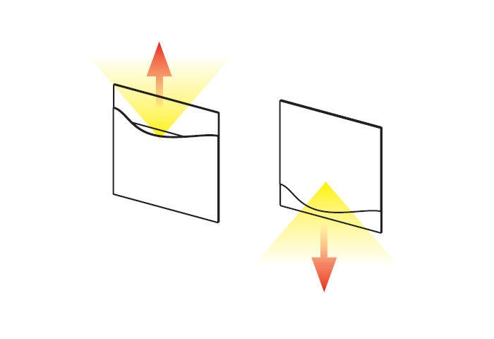 Luftauslass Bent zur Warmluftverteilung
