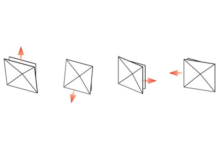 Luftauslass Origami zur Warmluftverteilung