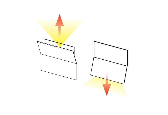 Luftauslass Split zur Warmluftverteilung