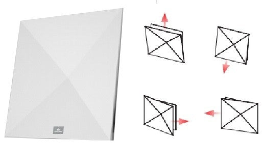 Luftauslass Origami zur Warmluftverteilung