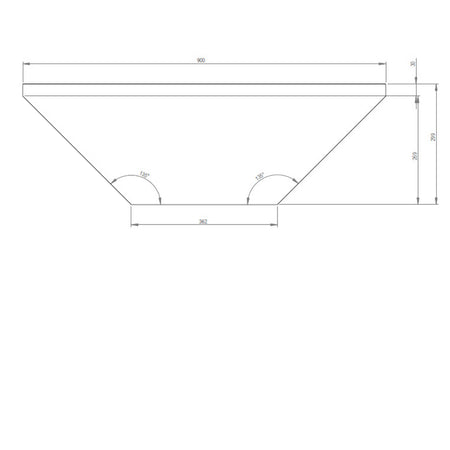 Aflamo LED Standkamin Vigo Maße Oberseite