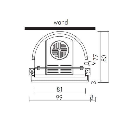 Maße Wandaufstellung