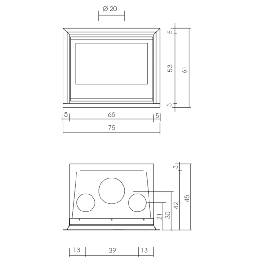 Maße Variante Luce Plus 54