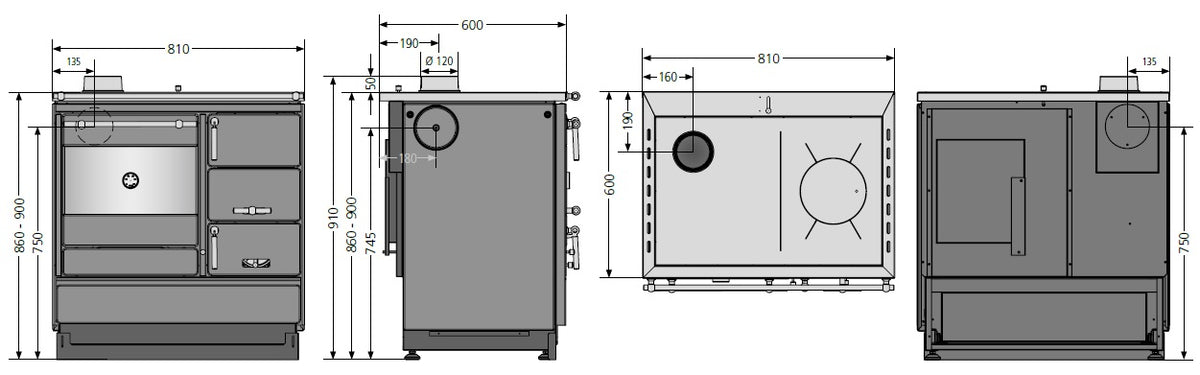 JUSTUS | Linz-81 2.0 | 7.0 kW | A | Maße