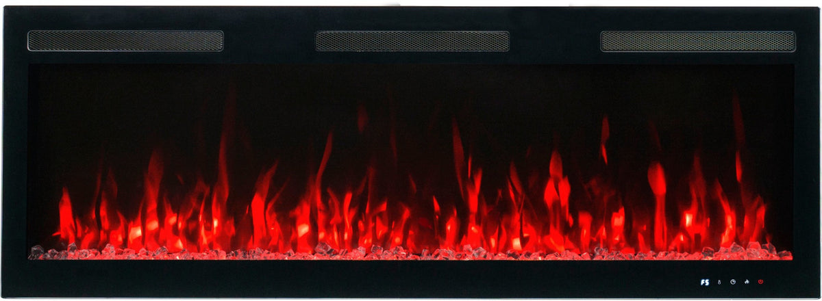 Aflamo Elektrokamin Majestic Pro 107 rot mit Kristallen | klimaworld.com
