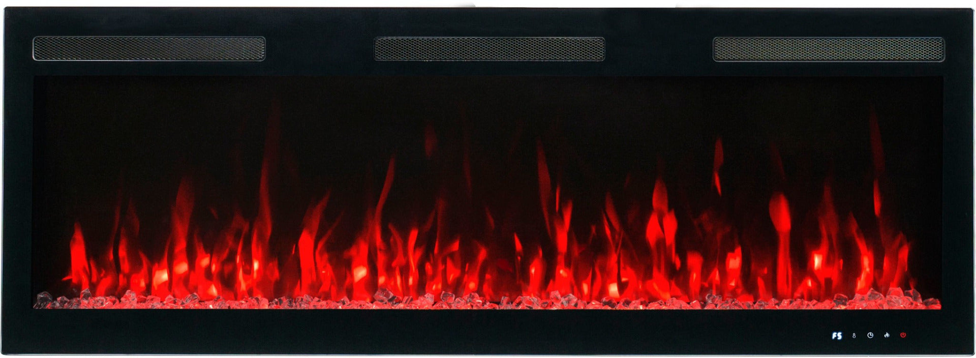 Aflamo Elektrokamin Majestic Pro 128 rot mit Kristallen | klimaworld.com
