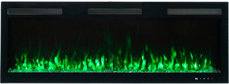 Aflamo Elektrokamin Majestic Pro 153 grün mit Kristallen | klimaworld.com