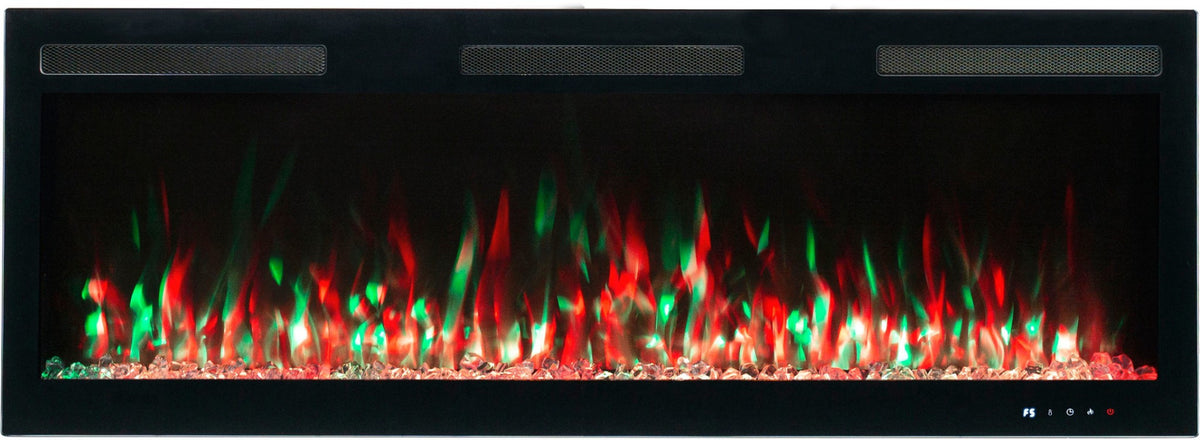 Aflamo Elektrokamin Majestic Pro 153 grün-rot mit Kristallen | klimaworld.com