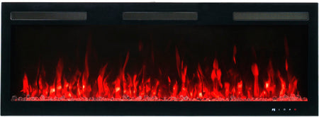 Aflamo Elektrokamin Majestic Pro 153 rot mit Kristallen | klimaworld.com