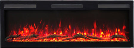 Aflamo Elektrokamin Majestic Pro 153 rot mit Holz | klimaworld.com