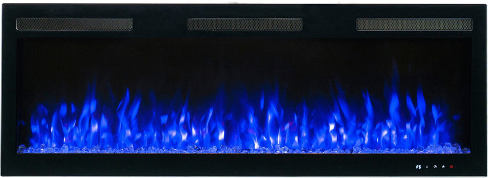 Aflamo Elektrokamin Majestic Pro 183 blau mit Kristallen | klimaworld.com