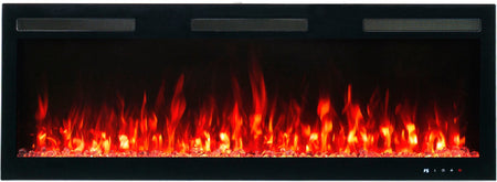 Aflamo Elektrokamin Majestic Pro 183 rot mit Kristallen | klimaworld.com