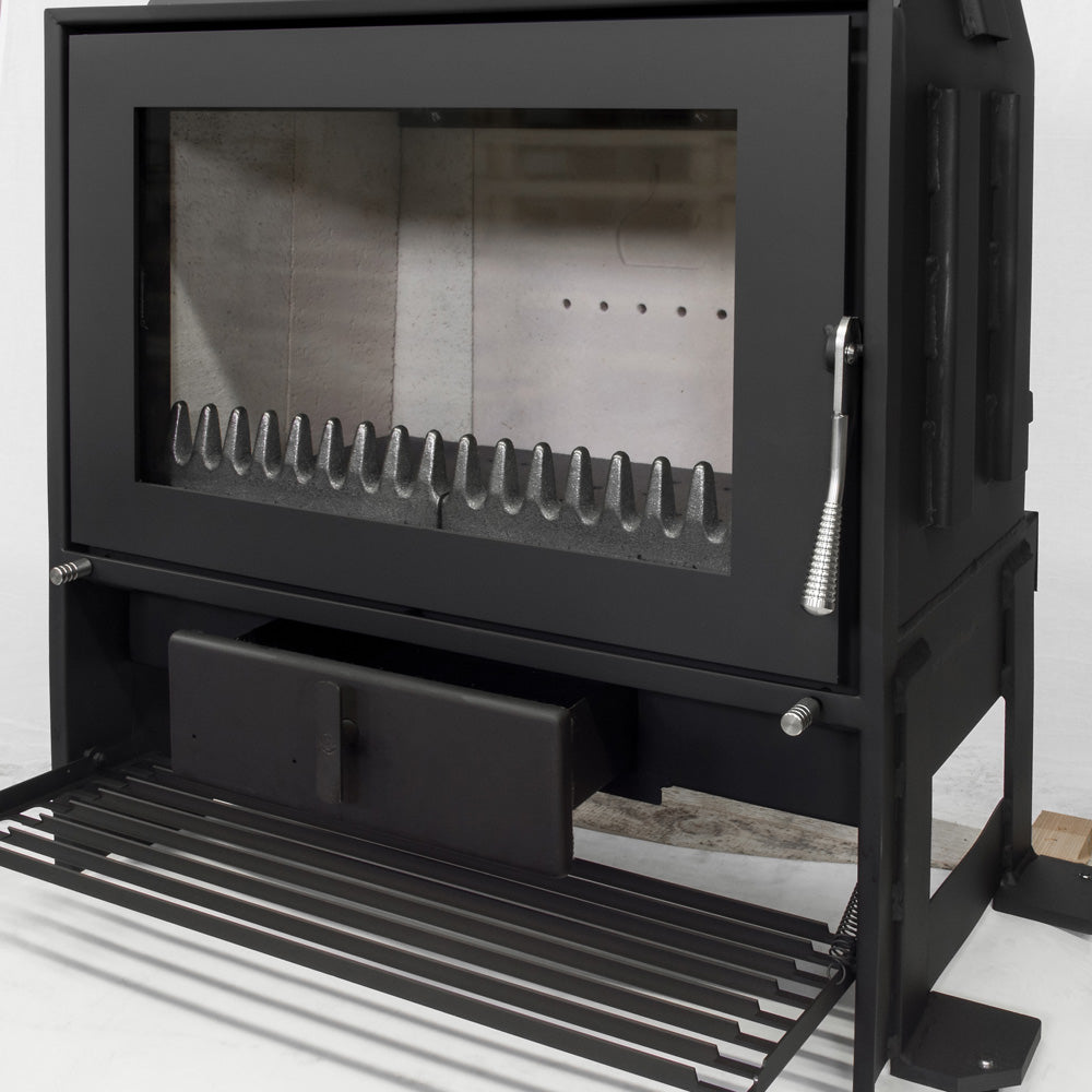 Warmluft Kamineinsatz Malaga II Aschekasten