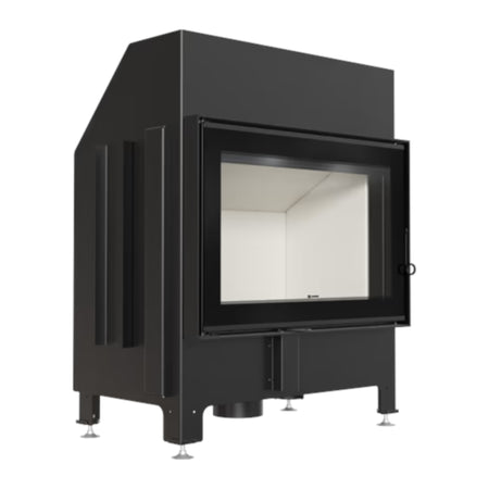 ILDNORD Kamineinsatz MALMÖ front, Stahl, weißer Brennraum | klimaworld.com