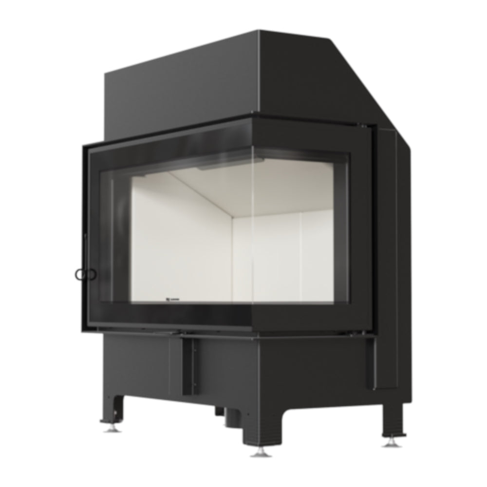 ILDNORD Kamineinsatz MALMÖ rechts, Stahl, weißer Brennraum | klimaworld.com