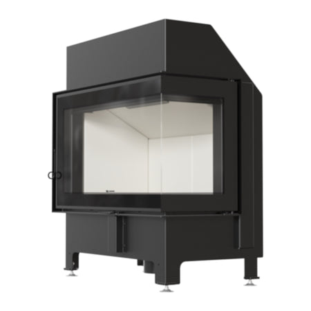 ILDNORD Kamineinsatz MALMÖ rechts, Stahl, weißer Brennraum | klimaworld.com