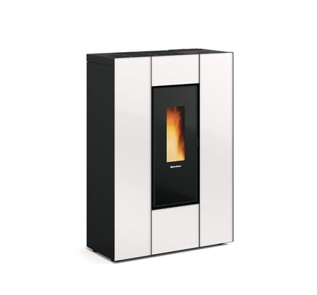 Extraflame Pelletofen Marilena Plus AD Crystal in weiss