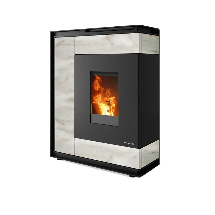 ORANIER | Boreas | Stahl Schwarz | Marmorweiß | 8 kW | A+