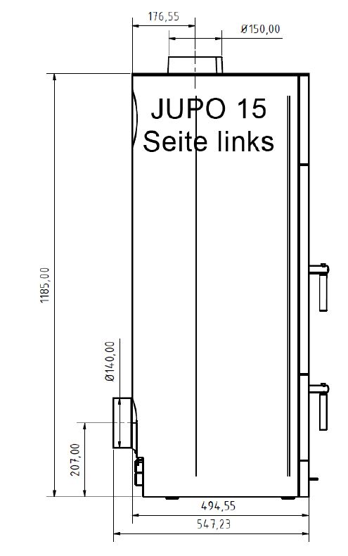 Wasser Holzvergaserofen JUPO Lohengrin Juratherm 18,5 kW Heizung-SET-1