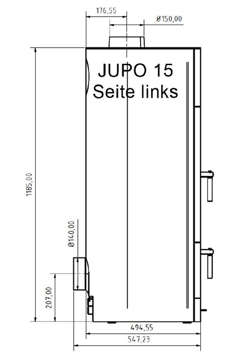 Wasser Holzvergaserofen JUPO Lohengrin Juratherm 18,5 kW Heizung-SET-1