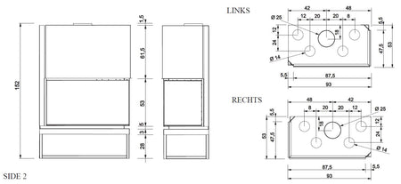 Edilkamin Side 2 N mit12 kW inkl Steuerung