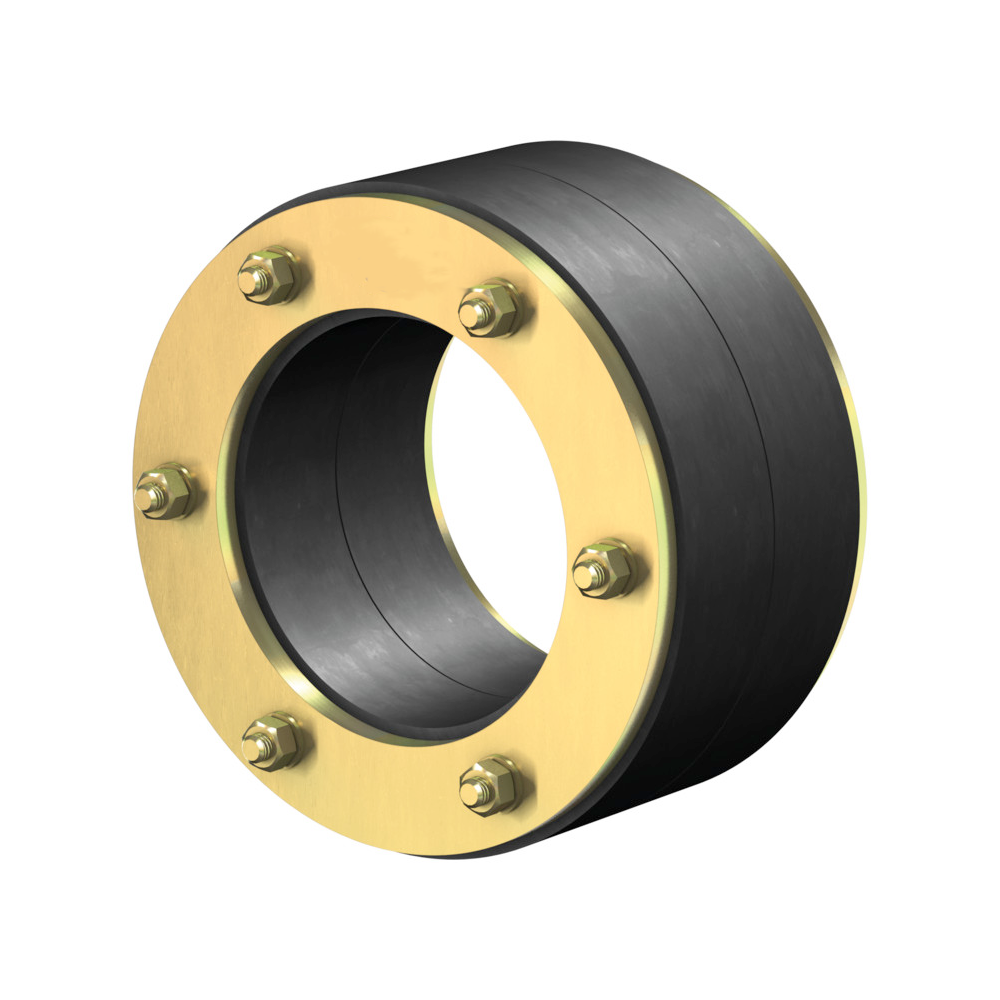 Mauerdurchführung mit Gummimanschette und Metallplatten, Modell Curaflex C 40 DN200, 125–135 mm | Klimaworld.com