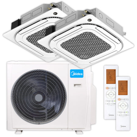 MIDEA Deckenkassetten-Set Multisplit | 5,2 kW + 5,2 kW  | Klimaworld.com