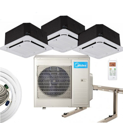 Klimaanlage Komplettset Multisplit Midea Deckenkassette 2x3,5kW+1x5,3kW 