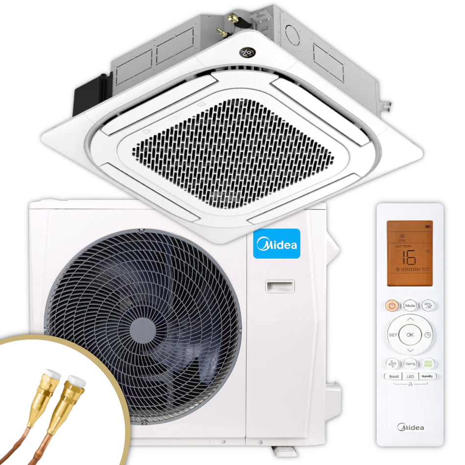 Midea 4-Wege Deckenkassette Komplett-Set | Klimaworld.com