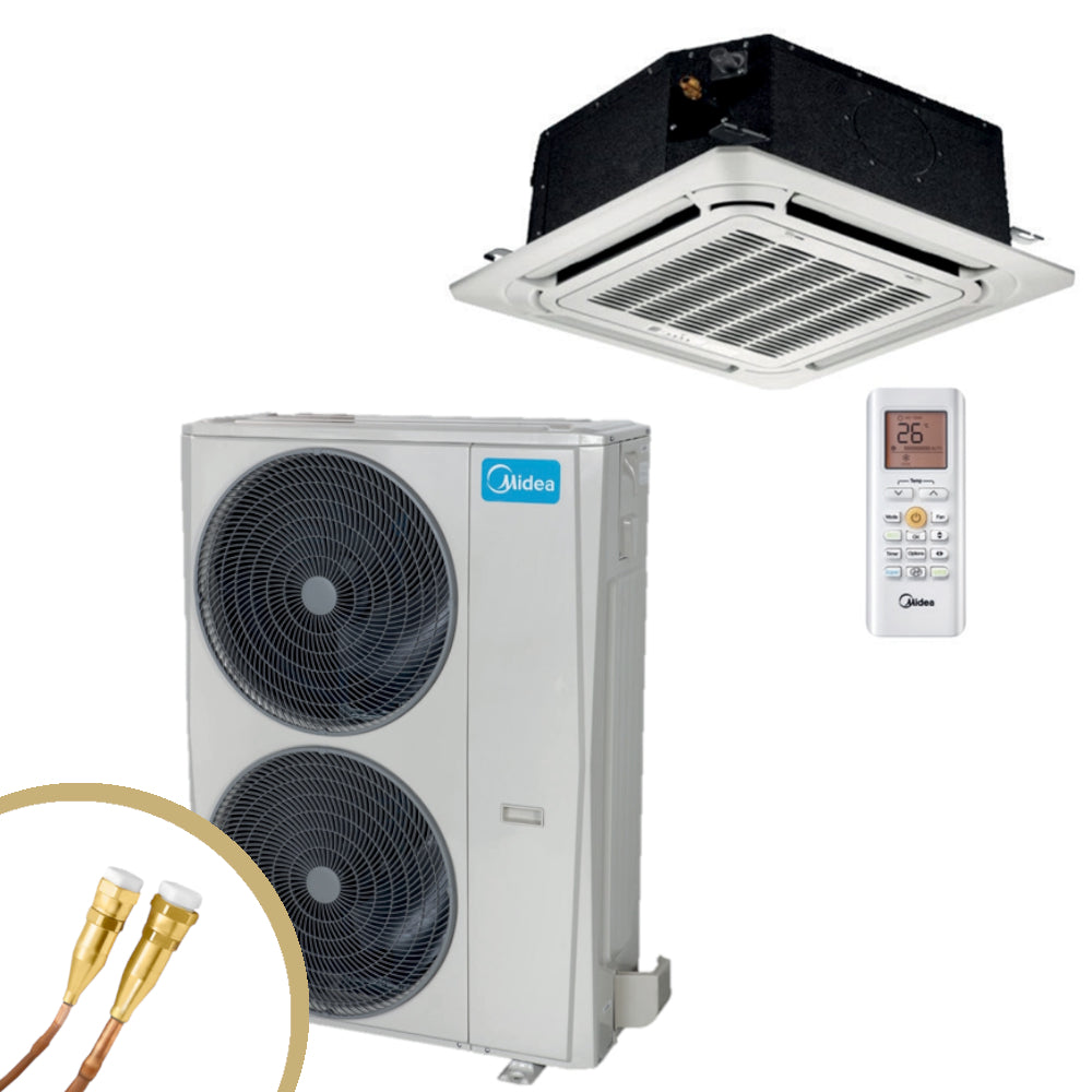 Midea Klimaanlage 4-Wege-Deckenkassette 14,1kW und Quick-Connect