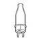 Merten Vollgummi-Stecker 3-polig | Schutzkontaktstecker