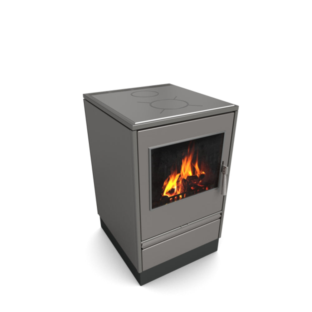 Glutos Küchenofen HHS 03 S mit Sichtscheibe, metallic | klimaworld.com